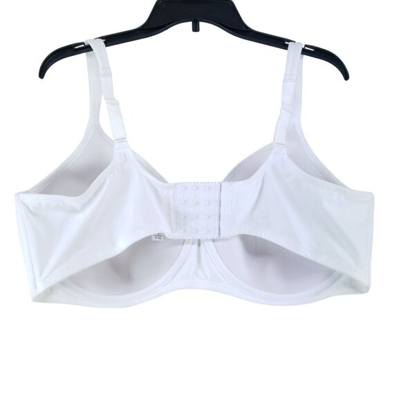 Leading Lady Seamless Full Figure 46DD Padded Underwire T-Shirt Bra White - Picture 2 of 6